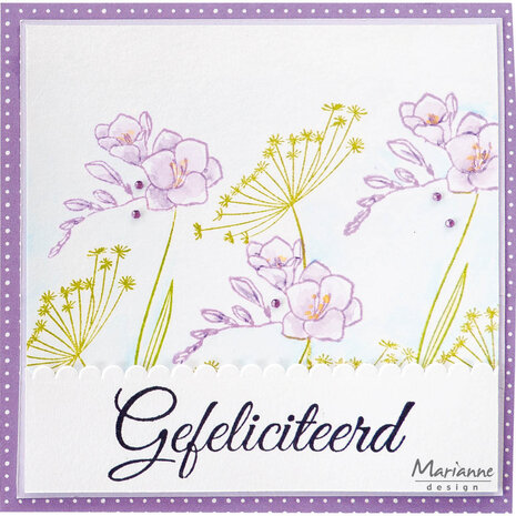 Marianne Design Clear Stamps Silhouette Art Freesia (CS1158) (DISCONTINUED) Marianne Design Clear Stamps Silhouette Art Freesia (CS1158) (DISCONTINUED)
