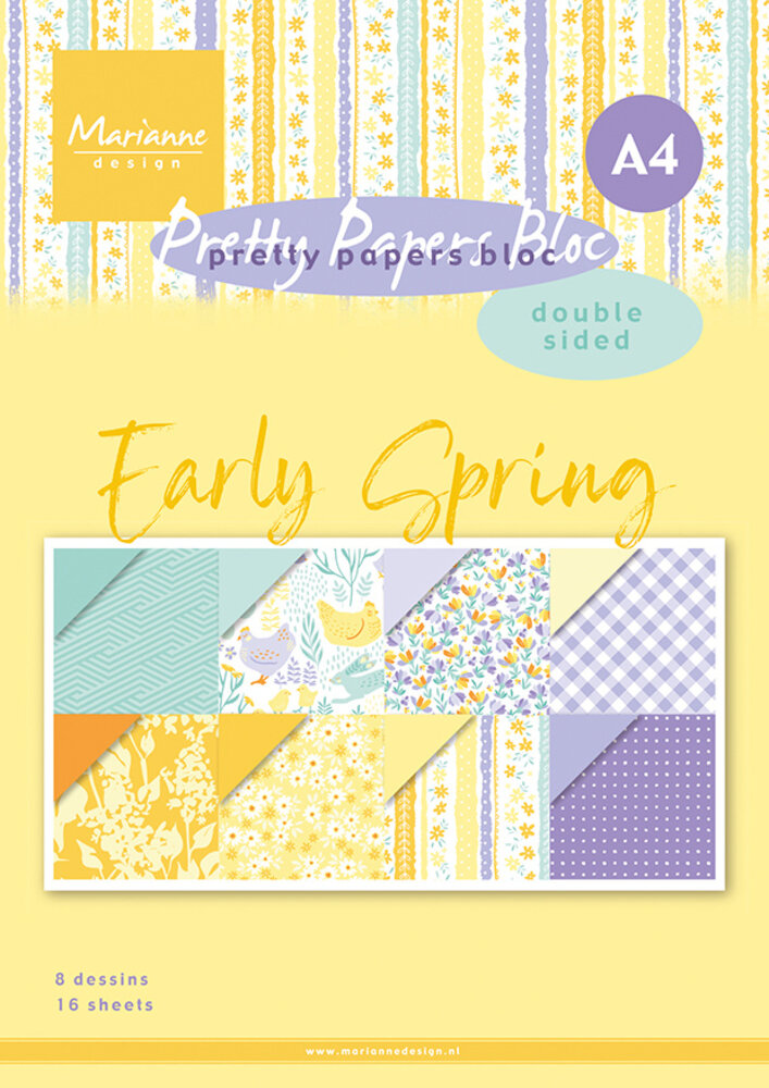 Marianne Design Pretty Papers Bloc A4 Early Spring (PK9186)