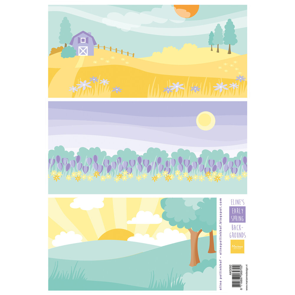 Decoupage Sheet A4 Eline's Early Spring Backgrounds (AK0092 ...