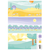 Marianne Design Decoupage Sheet A4 Eline's Early Spring Backgrounds (AK0092) (DISCONTINUED)