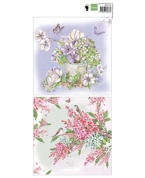 Marianne Design Decoupage Sheet Country Flowers XL (EWK1297) (DISCONTINUED)