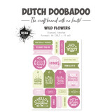 Dutch Doobadoo Dream Plan Do Wild Flower A4 Die Cut Sheet - Texts (474.007.028) (DISCONTINUED)