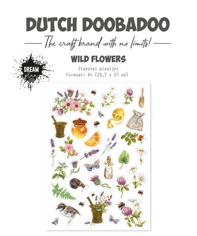 Dutch Doobadoo Dream Plan Do Wild Flower A4 Die Cut Sheet - Icons (474.007.027) (OUTLET) Dutch Doobadoo Dream Plan Do Wild Flower A4 Die Cut Sheet - Icons (474.007.027) (OUTLET)