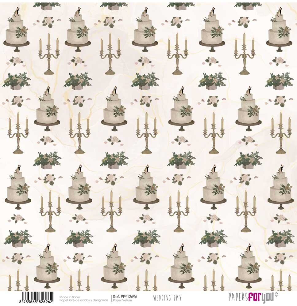 Papers For You Wedding Day Vellum Paper Pack (6pcs) (PFY-12695) (DISCONTINUED)