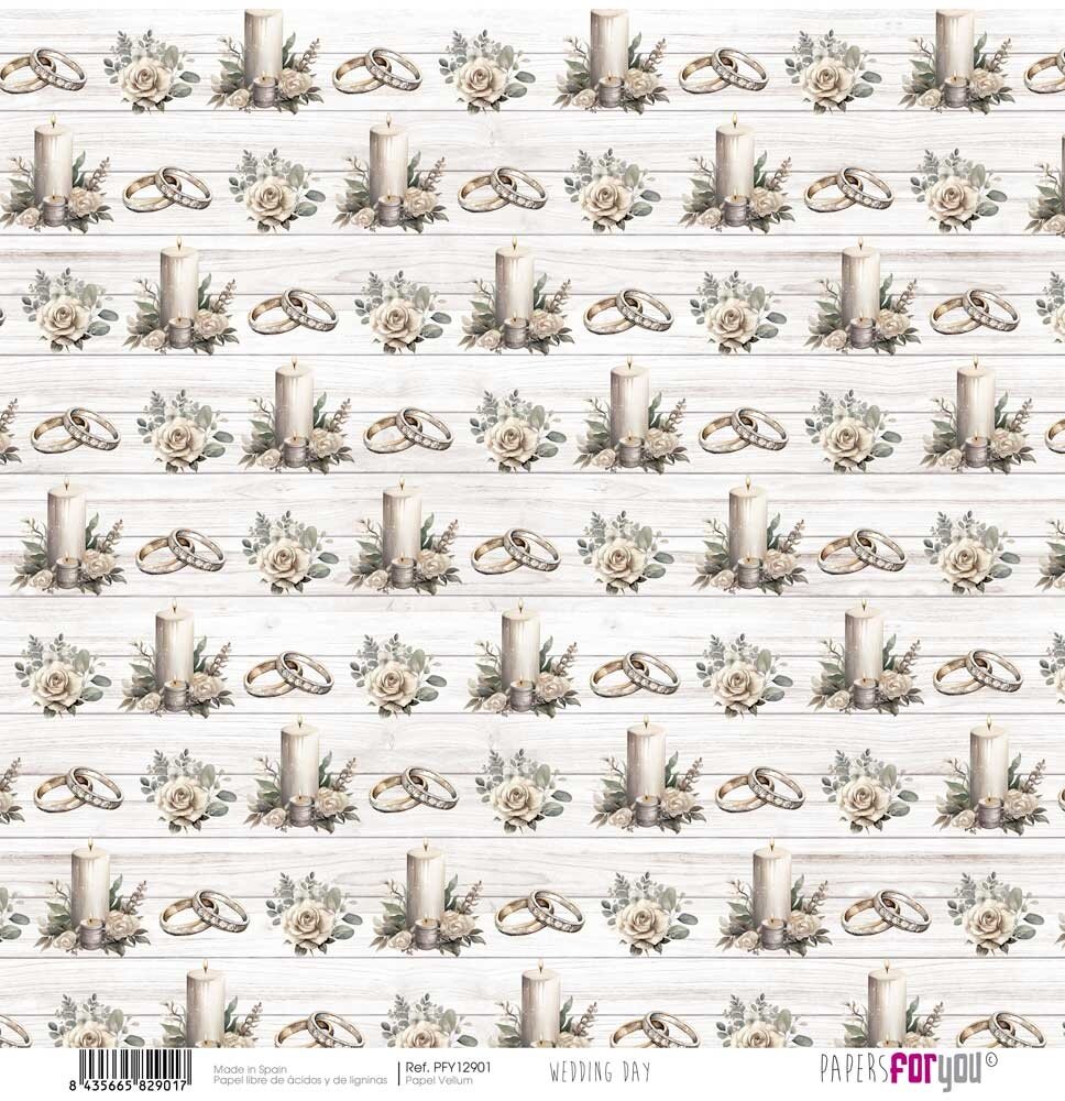 Papers For You Wedding Day Vellum Paper Pack (6pcs) (PFY-12695) (DISCONTINUED)