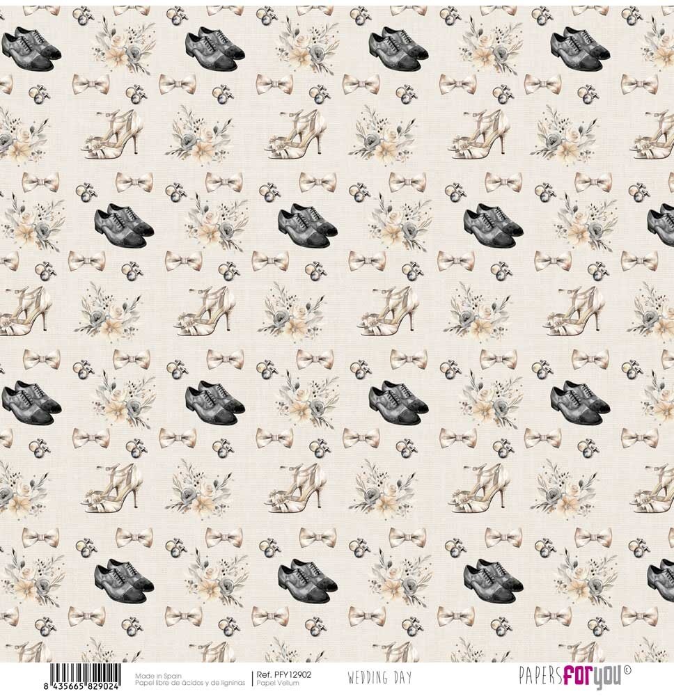 Papers For You Wedding Day Vellum Paper Pack (6pcs) (PFY-12695) (DISCONTINUED)