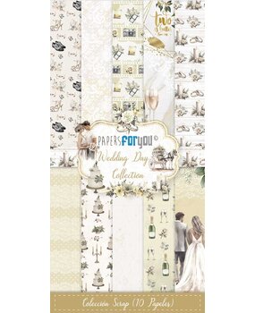 Papers For You Wedding Day Slim Scrap Paper Pack (10pcs) (PFY-12634) (DISCONTINUED)