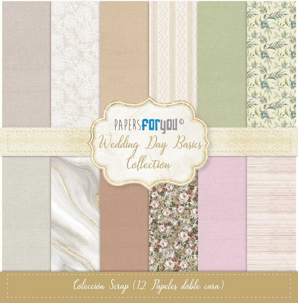 Papers For You Wedding Day Basics Scrap Paper Pack (12pcs) (PFY-12617) (DISCONTINUED) Papers For You Wedding Day Basics Scrap Paper Pack (12pcs) (PFY-12617) (DISCONTINUED)