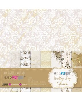 Papers For You Wedding Day Canvas Scrap Pack (8pcs) (PFY-12675) (DISCONTINUED)