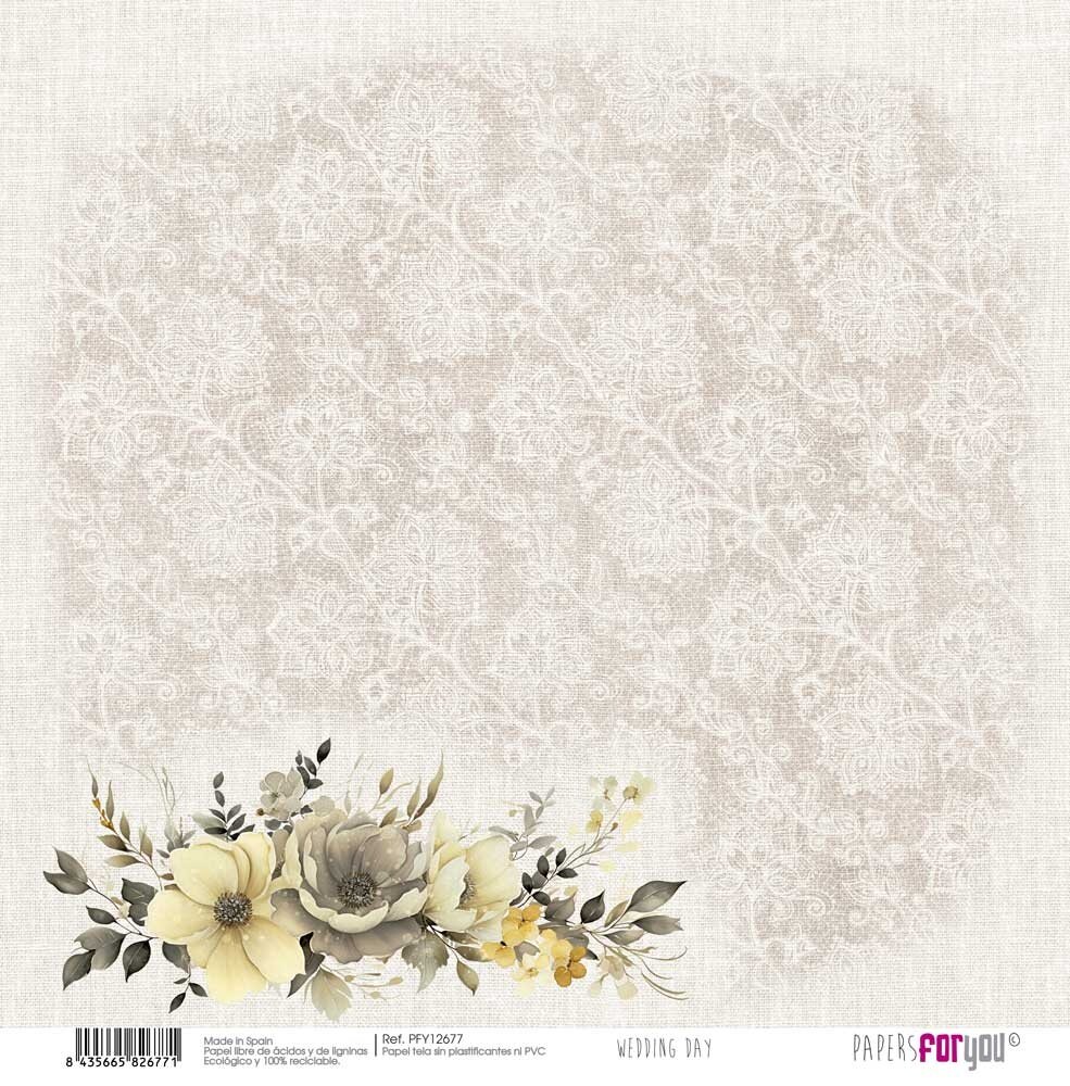 Papers For You Wedding Day Canvas Scrap Pack (8pcs) (PFY-12675) (DISCONTINUED) Papers For You Wedding Day Canvas Scrap Pack (8pcs) (PFY-12675) (DISCONTINUED)
