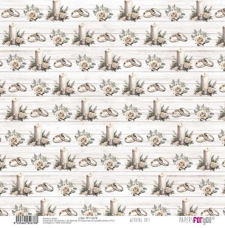 Papers For You Wedding Day Canvas Scrap Pack (8pcs) (PFY-12675) (DISCONTINUED) Papers For You Wedding Day Canvas Scrap Pack (8pcs) (PFY-12675) (DISCONTINUED)