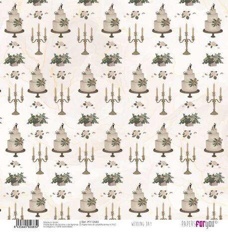 Papers For You Wedding Day Canvas Scrap Pack (8pcs) (PFY-12675) (DISCONTINUED) Papers For You Wedding Day Canvas Scrap Pack (8pcs) (PFY-12675) (DISCONTINUED)