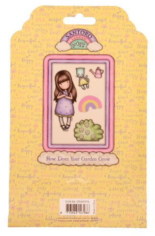 Studio Light Gorjuss Be Kind Rubber Stamps Collectable How Does Your Garden Grow (GOR-BK-STAMP576) (OUTLET)