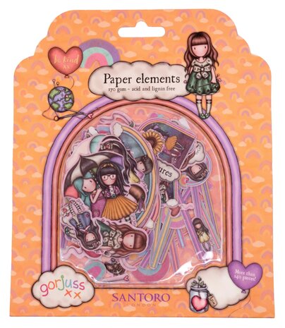 Studio Light Gorjuss Be Kind Paper Elements (148pcs) (GOR-BK-PE08) (OUTLET)