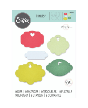 Sizzix Thinlits Die by Olivia Rose Aperture Labels #1 (9pcs) (665702) (DISCONTINUED) Sizzix Thinlits Die by Olivia Rose Aperture Labels #1 (9pcs) (665702) (DISCONTINUED)