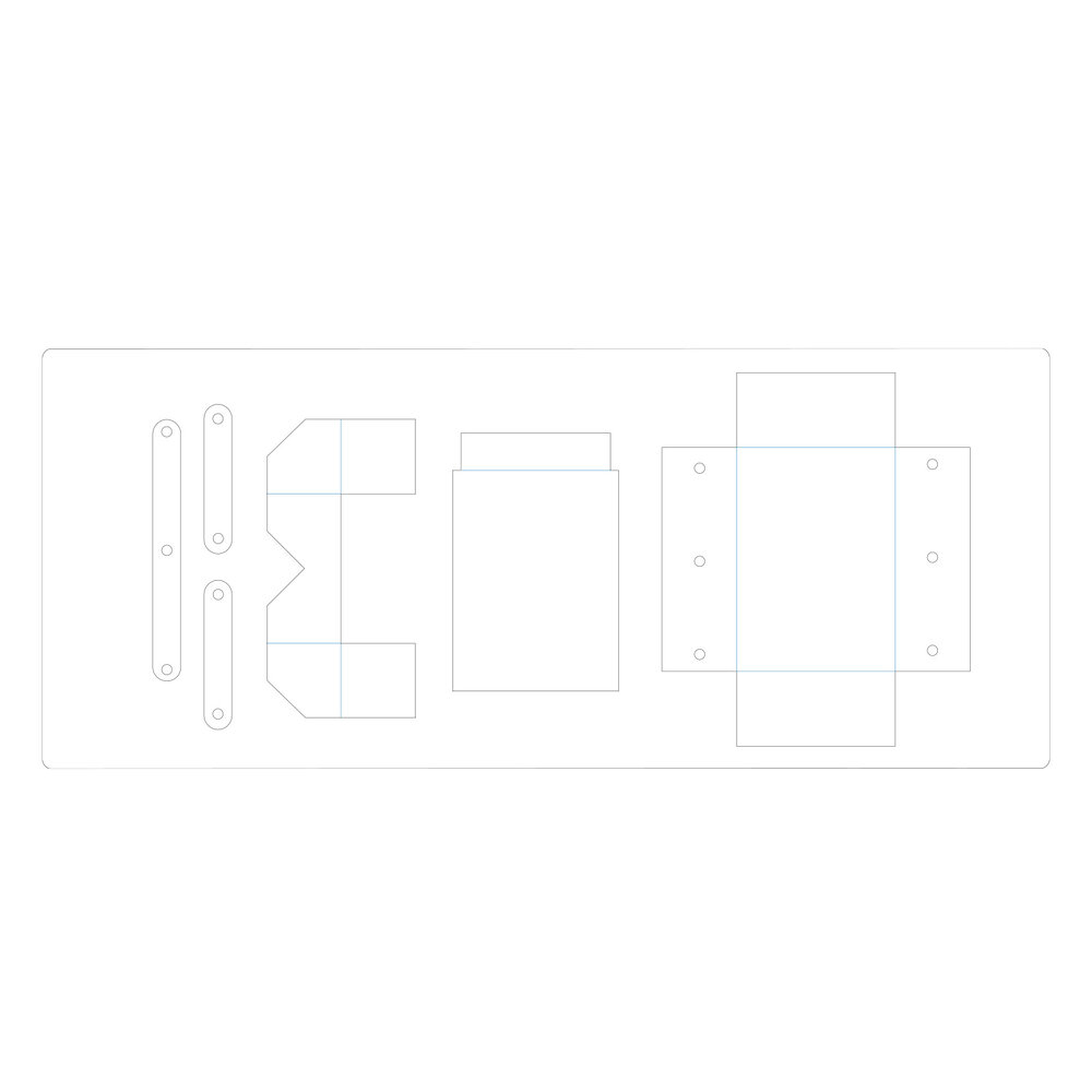 Sizzix ScoreBoards XL Die by Eileen Hull Box: Cantilever Sewing Box (660768) Sizzix ScoreBoards XL Die by Eileen Hull Box: Cantilever Sewing Box (660768)