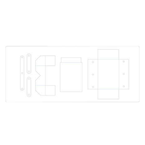 Sizzix ScoreBoards XL Die by Eileen Hull Box: Cantilever Sewing Box (660768) Sizzix ScoreBoards XL Die by Eileen Hull Box: Cantilever Sewing Box (660768)