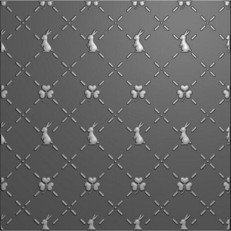 Nellie Snellen 3D Embossing Folder Bunny's and Clovers (EF3D086) (OUTLET) Nellie Snellen 3D Embossing Folder Bunny's and Clovers (EF3D086) (OUTLET)