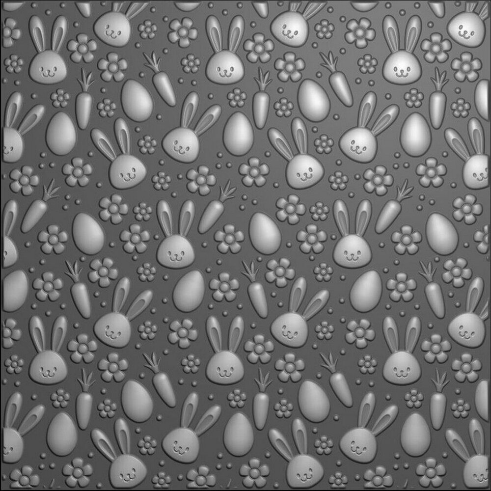 Nellie Snellen 3D Embossing Folder Bunny's Carrots (EF3D085) (OUTLET)