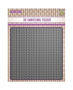 Nellie Snellen 3D Embossing Folder Knitting (EF3D082)