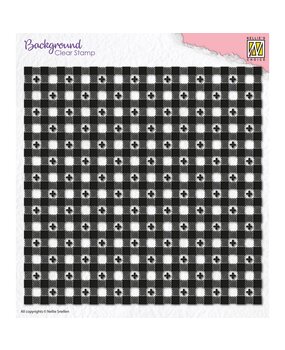 Nellie Snellen Background Clear Stamp Clover Squares (NSCS001) (DISCONTINUED)