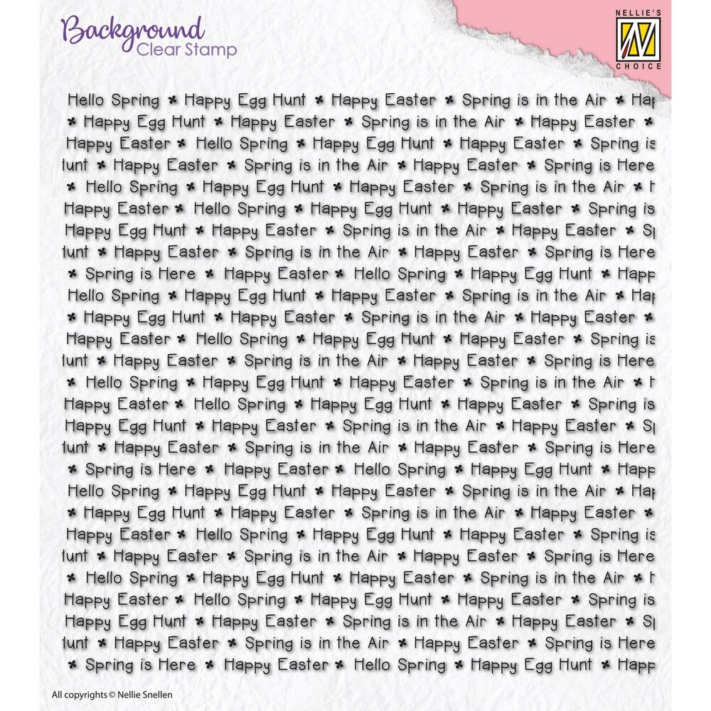 Nellie Snellen Background Clear Stamp Happy Easter (NSCS002) (DISCONTINUED) Nellie Snellen Background Clear Stamp Happy Easter (NSCS002) (DISCONTINUED)