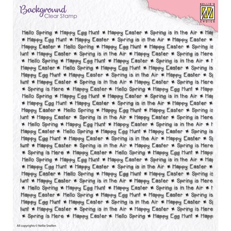 Nellie Snellen Background Clear Stamp Happy Easter (NSCS002) (DISCONTINUED) Nellie Snellen Background Clear Stamp Happy Easter (NSCS002) (DISCONTINUED)