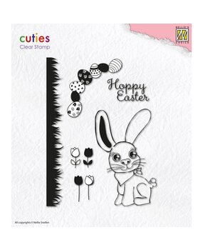 Nellie Snellen Clear Stamp Hoppy Easter (NSCS006) (OUTLET)