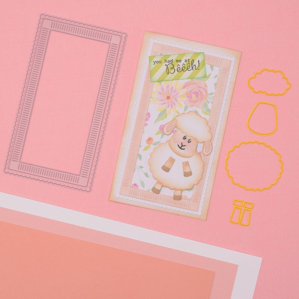 Nellie Snellen Cuties Clear Stamps & Die Sheep (CDCS001) (OUTLET) Nellie Snellen Cuties Clear Stamps & Die Sheep (CDCS001) (OUTLET)