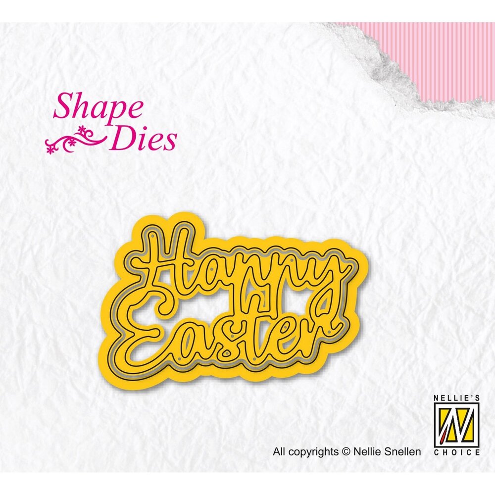Nellie Snellen Shape Die Happy Easter (SD308) (OUTLET)