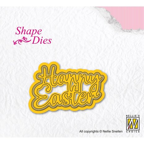Nellie Snellen Shape Die Happy Easter (SD308) (OUTLET)