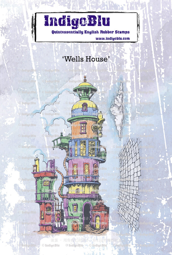 IndigoBlu Wells House A6 Rubber Stamps (IND1239) (OUTLET)