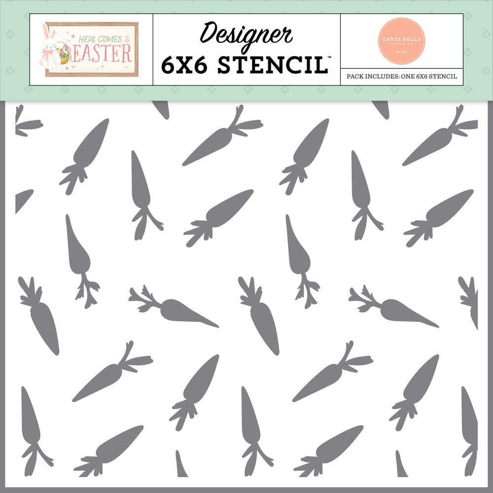 Carta Bella Bunny Treats Stencil (CBHCE351036) (OUTLET)