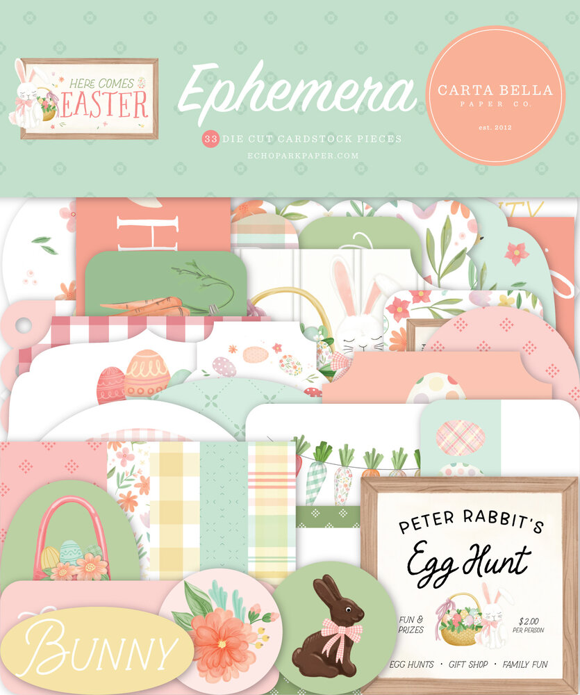 Carta Bella Here Comes Easter Ephemera (CBHCE351024) (OUTLET) Carta Bella Here Comes Easter Ephemera (CBHCE351024) (OUTLET)