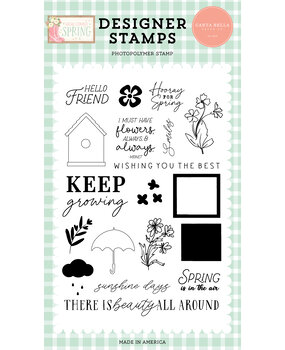 Carta Bella Hooray For Spring Clear Stamps (CBHCS352042) (OUTLET)