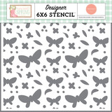 Carta Bella Friendly Butterfly Skies Stencil (CBHCS352034) (OUTLET)
