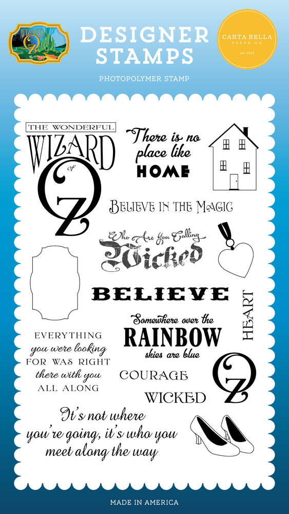 Carta Bella No Place Like Home Clear Stamps (CBWO356040) (OUTLET) Carta Bella No Place Like Home Clear Stamps (CBWO356040) (OUTLET)