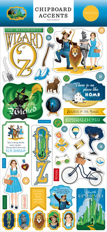 Carta Bella Wizard Of Oz Chipboard Accents (CBWO356021) (OUTLET)
