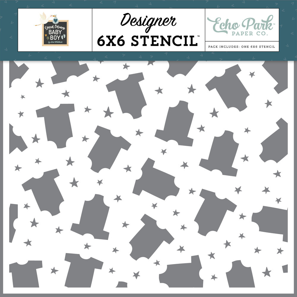 Echo Park Cute Little Outfit Stencil (SDB353034) (DISCONTINUED) Echo Park Cute Little Outfit Stencil (SDB353034) (DISCONTINUED)