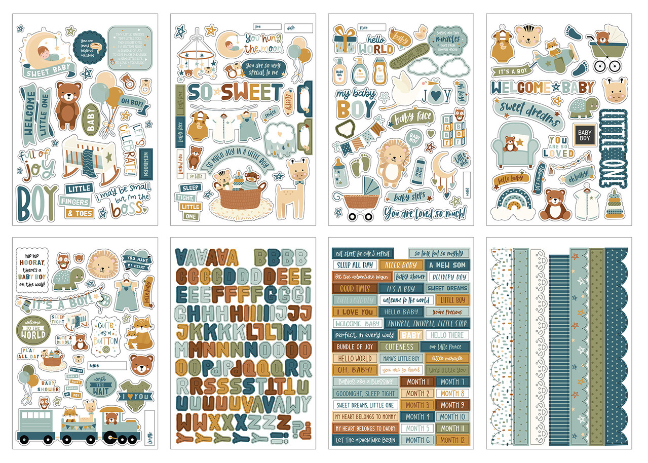 Echo Park Special Delivery Baby Boy Sticker Book (SDB353029) (DISCONTINUED)