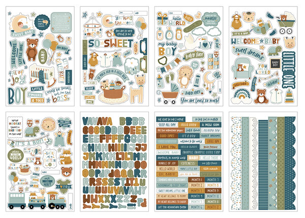 Echo Park Special Delivery Baby Boy Sticker Book (SDB353029) (DISCONTINUED)