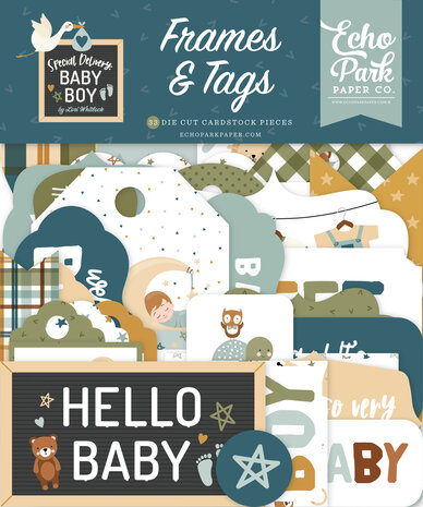 Echo Park Special Delivery Baby Boy Frames & Tags (SDB353025) (DISCONTINUED) Echo Park Special Delivery Baby Boy Frames & Tags (SDB353025) (DISCONTINUED)