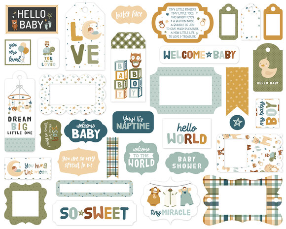 Echo Park Special Delivery Baby Boy Frames & Tags (SDB353025) (DISCONTINUED) Echo Park Special Delivery Baby Boy Frames & Tags (SDB353025) (DISCONTINUED)