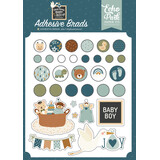 Echo Park Special Delivery Baby Boy Adhesive Brads (SDB353020) (DISCONTINUED)