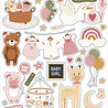 Echo Park Special Delivery Baby Girl Puffy Stickers (SDG354066) (DISCONTINUED)