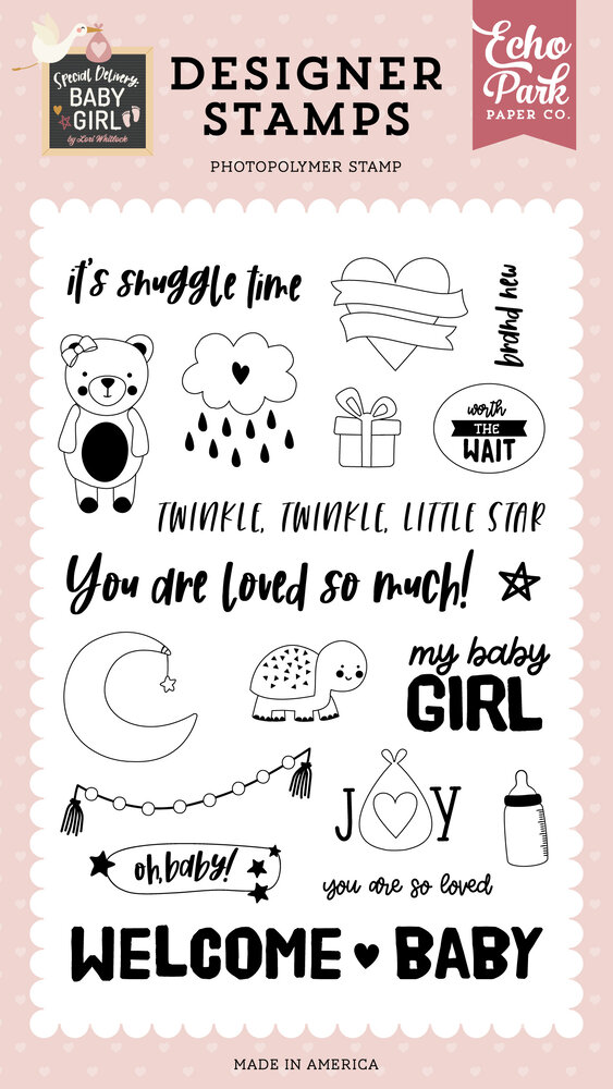 Echo Park Oh Baby Girl Clear Stamps (SDG354048) (DISCONTINUED) Echo Park Oh Baby Girl Clear Stamps (SDG354048) (DISCONTINUED)