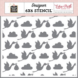 Echo Park Special Stork Delivery Stencil (SDG354033) (DISCONTINUED)