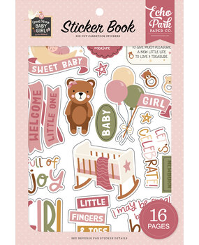 Echo Park Special Delivery Baby Girl Sticker Book (SDG354029) (DISCONTINUED)