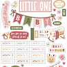 Echo Park Special Delivery Baby Girl Chipboard Phrases (SDG354022) (DISCONTINUED)
