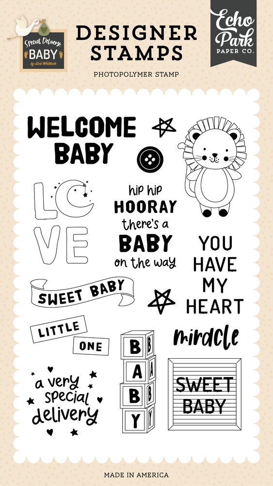 Echo Park Baby Blocks Clear Stamps (SDY355045) (OUTLET) Echo Park Baby Blocks Clear Stamps (SDY355045) (OUTLET)